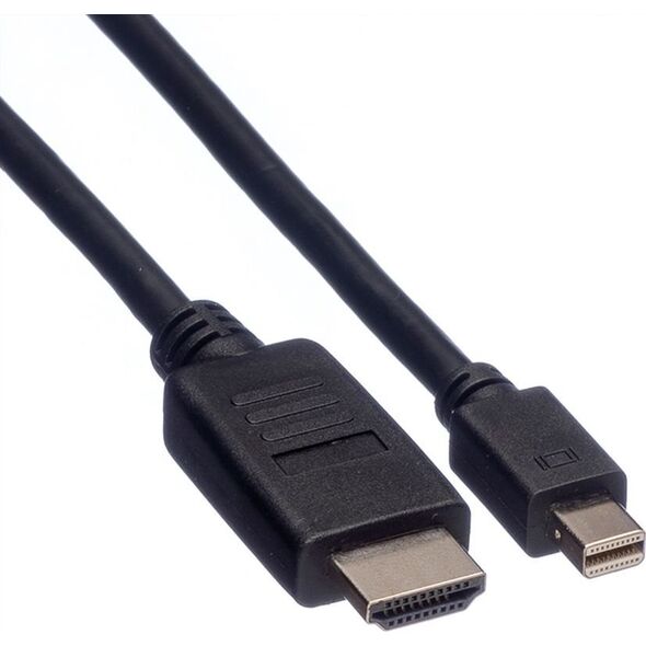 Kabel Roline Kabel ROLINE Mini DisplayPort, Mini DP - HDMI, M/M, skręcany, 1,5 m