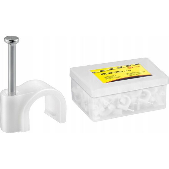 Organizer Goobay Obejma kablowa, biały - Wysokość 13.4 mm