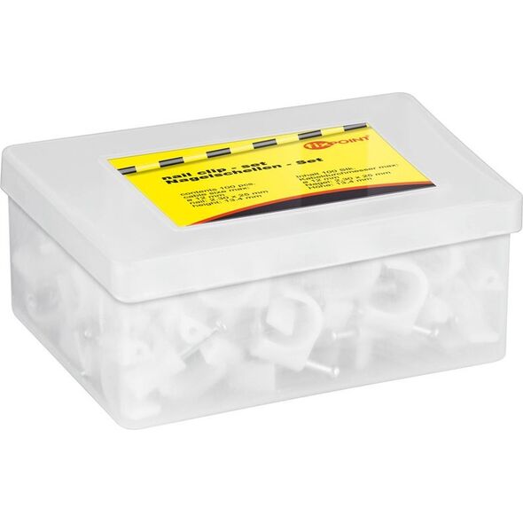 Organizer Goobay Obejma kablowa, biały - Wysokość 13.4 mm