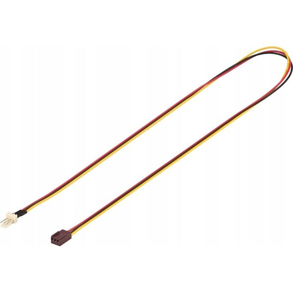 Kabel zasilający Goobay Przedłużacz kabla zasilającego wentylatora do komputera 3-pinowy wtyk/3-pinowe gniazdo