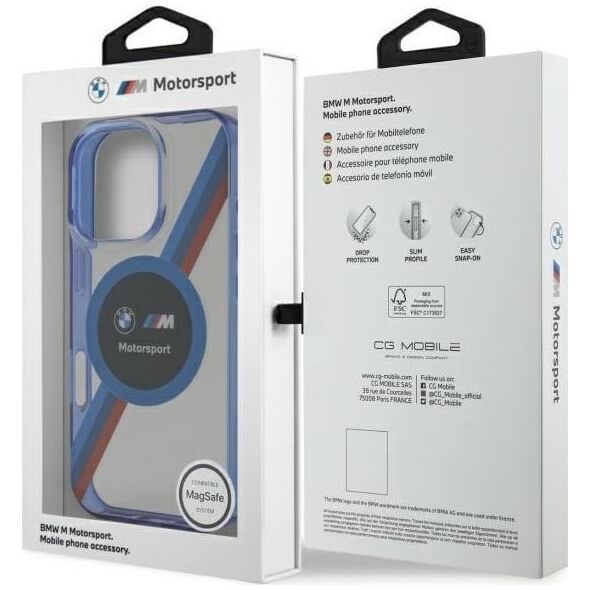 BMW BMW BMHMP16X23HTPUT iPhone 16 Pro Max     6.9" przezroczysty/transparent hardcase Motosport IML Circle MagSafe