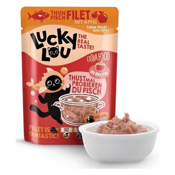 Lucky Lou Lucky Lou Extrafood Tuńczyk i jabłko w bulionie saszetka 70g