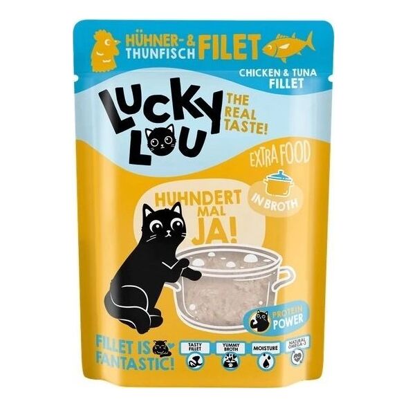 Lucky Lou Lucky Lou Extrafood Kurczak i tuńczyk w bulionie saszetka 70g