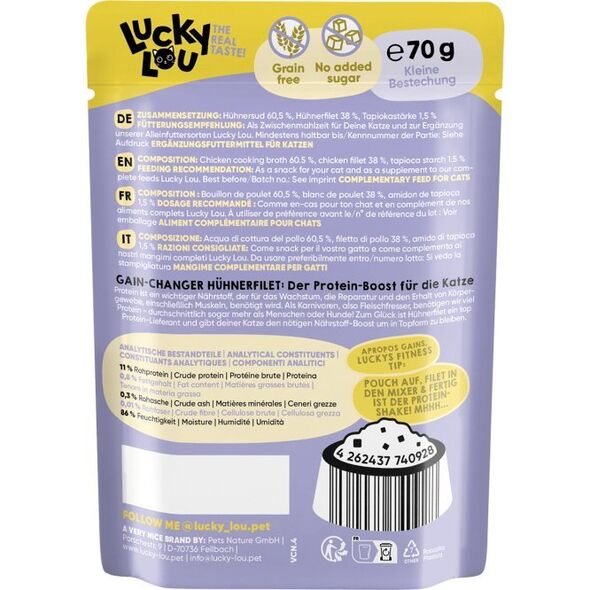 Lucky Lou Lucky Lou Extrafood Kurczak w bulionie saszetka 70g