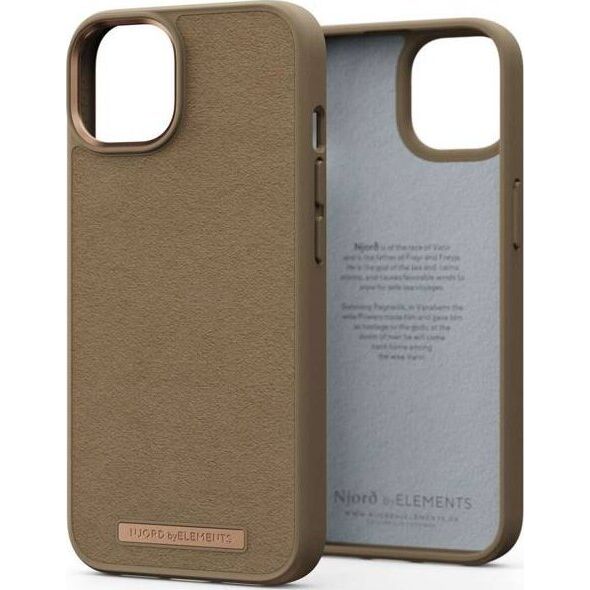 Njord by Elements Njord "Comfort+" Cover for Apple iPhone 14 Pro, camel standard