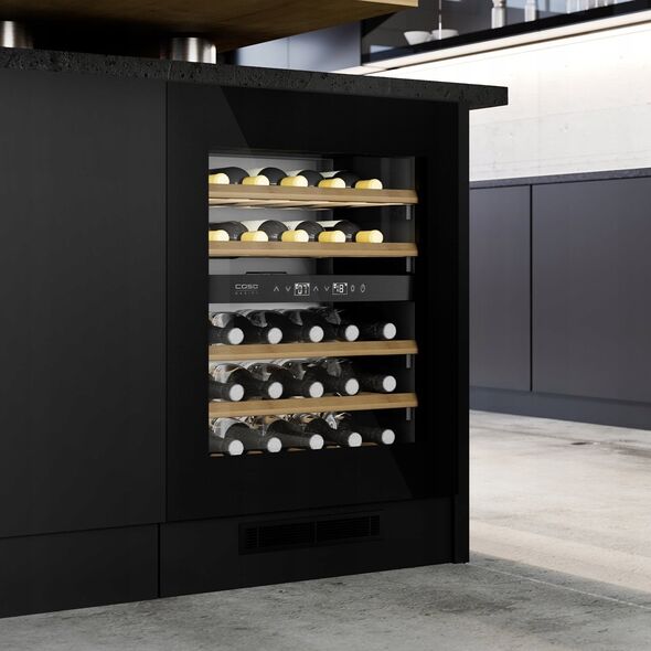 Caso Caso | Wine Cooler | WineDeluxe WDU 36 | Energy efficiency class F | Built-in | Bottles capacity 36 | Cooling type Compressor technology | Black
