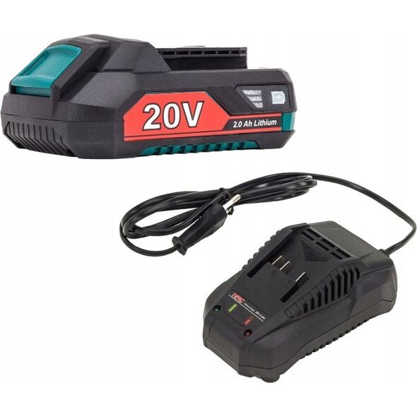 Wiertarka NAC Wiertarka udarowa HE-SDS-LI-ST-20V NAC Akumulatorowy + Akumulator 2,0 Ah + Ładowarka