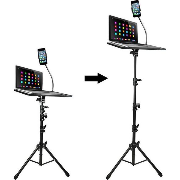 DNA DNA PLS1 statyw pod laptop mikser rzutnik do 10 kg stal uchwyt do smartfona opaski zabezpieczające