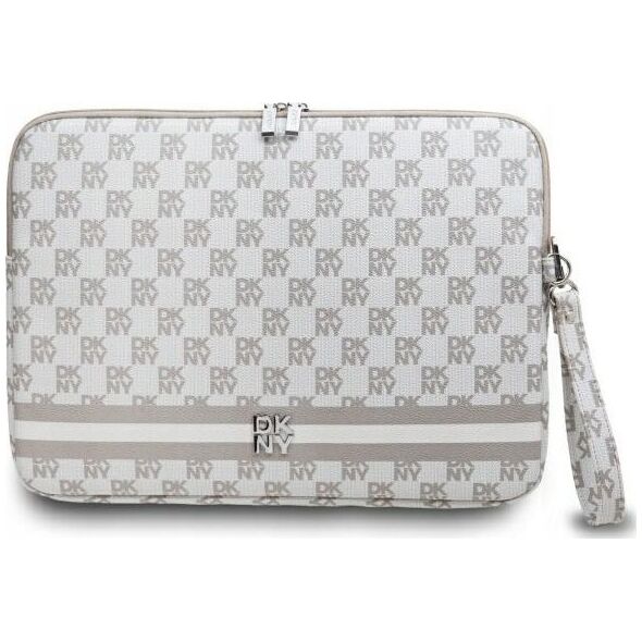 Etui DKNY DKNY Sleeve DKCS16PVSHLE 16"              beżowy/beige Checkered Pattern Printed Stripes