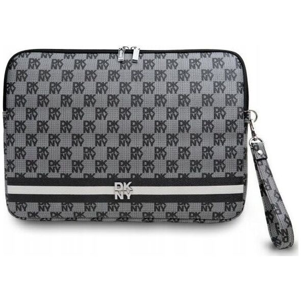 Etui DKNY DKNY Sleeve DKCS14PVSHLK 14"              czarny/black Checkered Pattern Printed Stripes