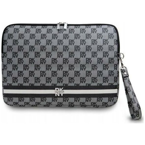 Etui DKNY DKNY Sleeve DKCS16PVSHLK 16"              czarny/black Checkered Pattern Printed Stripes