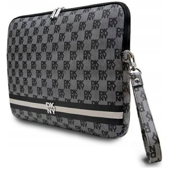 Etui DKNY DKNY Sleeve DKCS16PVSHLK 16"              czarny/black Checkered Pattern Printed Stripes