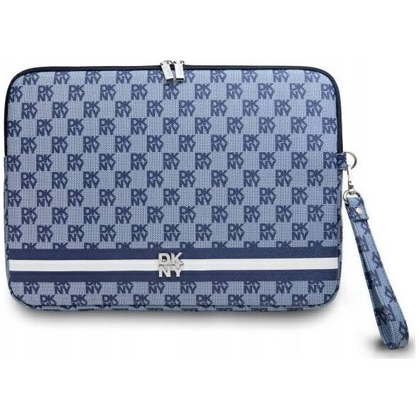 Etui DKNY DKNY Sleeve DKCS14PVSHLB 14"              niebieski/blue Checkered Pattern Printed Stripes
