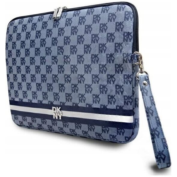 Etui DKNY DKNY Sleeve DKCS14PVSHLB 14"              niebieski/blue Checkered Pattern Printed Stripes