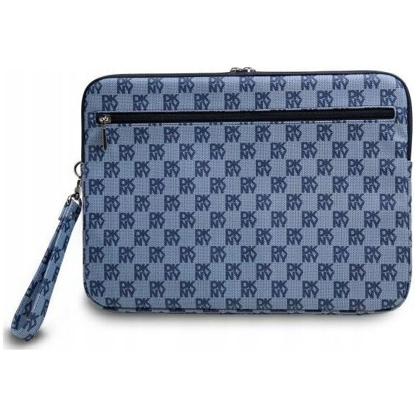 Etui DKNY DKNY Sleeve DKCS14PVSHLB 14"              niebieski/blue Checkered Pattern Printed Stripes