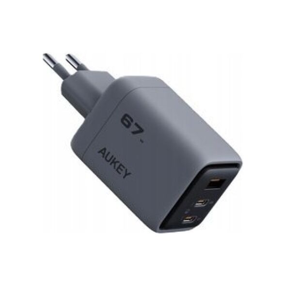 Ładowarka Aukey AUKEY PA-C3 wall charger 67W gray
