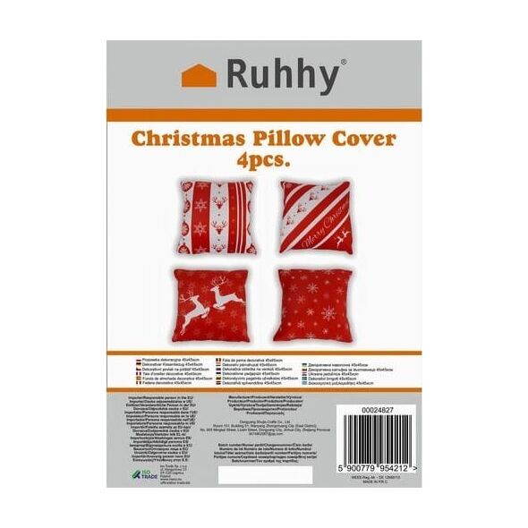 Ruhhy Poszewka dekoracyjna 45x45xcm Ruhhy x4 24827