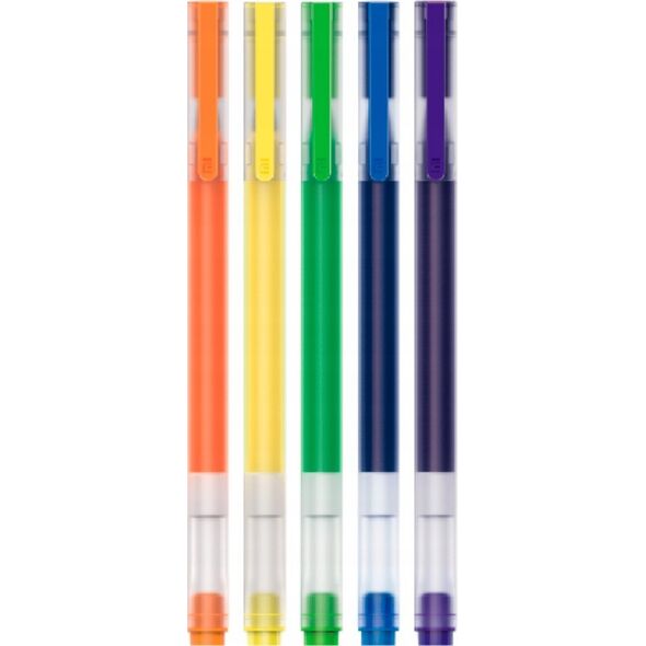Xiaomi Xiaomi BHR8860GL długopis żelowy Niebieski, Zielony, Pomarańczowy, Fioletowy, Żółty 5 szt.