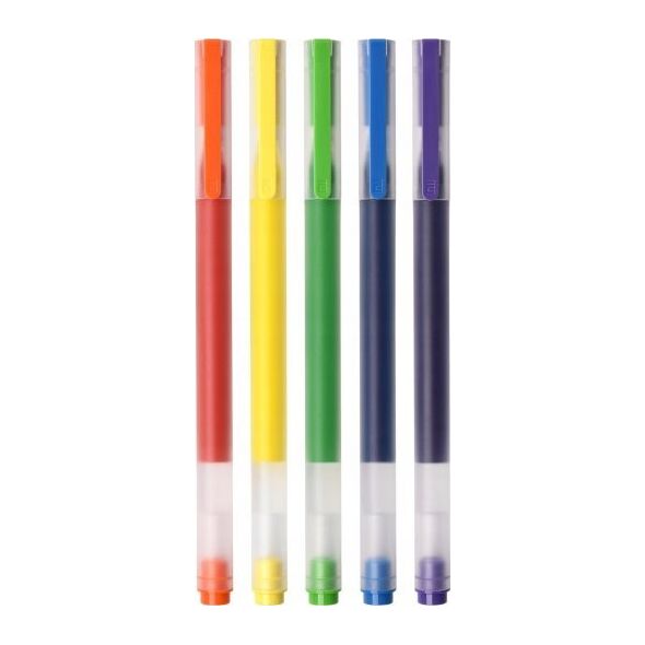 Xiaomi Xiaomi BHR8860GL długopis żelowy Niebieski, Zielony, Pomarańczowy, Fioletowy, Żółty 5 szt.