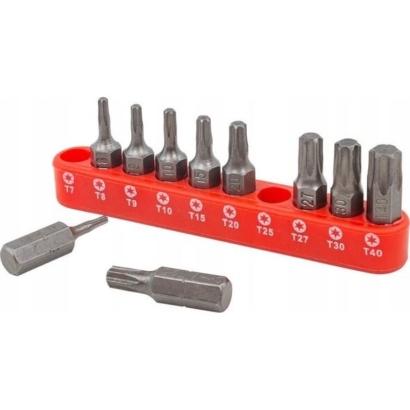 Rockforce Zestaw bitów TORX 10el. 1/4" L-25mm