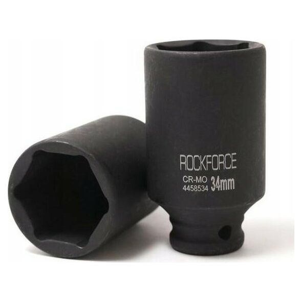 Rockforce Nasadka udarowa głęboka 1/2" 34mm (6-kątna)