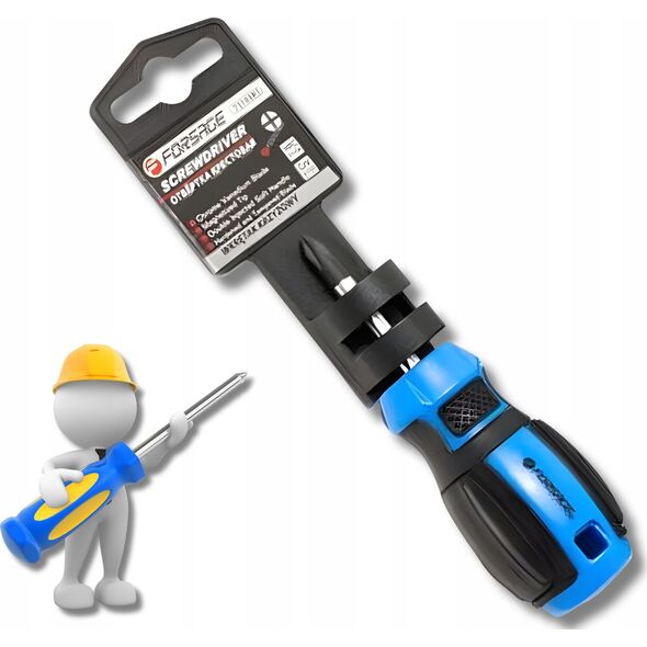 Forsage Śrubokręt krzyżakowy magnesowa PH2x38mm,