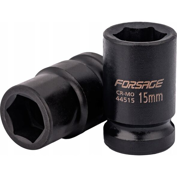 Forsage Nasadka udarowa głęboka 15mm 6-kątna 1/2"