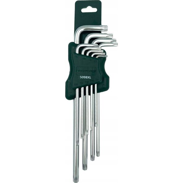 Rockforce Zestaw kluczy TORX ekstra długich 9el. (T10, T15, T20, T25, T27, T30, T40, T45, T50)
