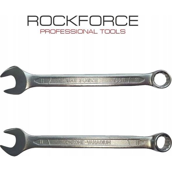 Rockforce KLUCZ PŁASKO-OCZKOWY 11 MM L-155 MM Cr-V