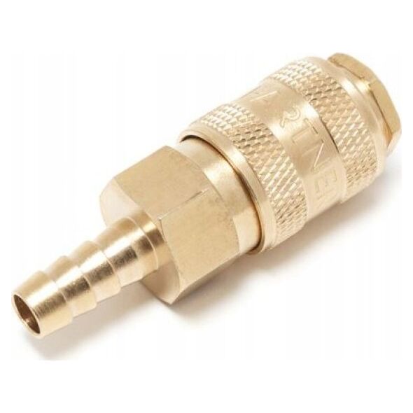Partner Szybkozłączka pneumatyczna z zaworem "jodełka" 10mm (mosiądz)