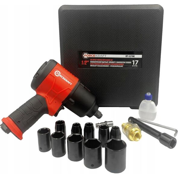 Klucz udarowy Forcekraft Klucz pneumatyczny udarowy TWIN HAMMER 720Nm 1/2"