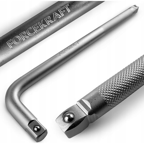 Forcekraft Pokrętło typu L Cr-V 300mm 1/2"x1/2"W dwustronne