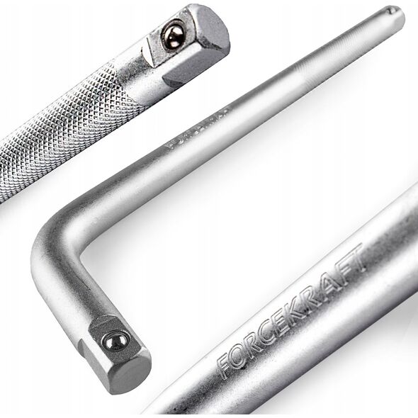 Forcekraft Pokrętło typu L Cr-V 250mm 105st. 1/2"x1/2" dwustronne