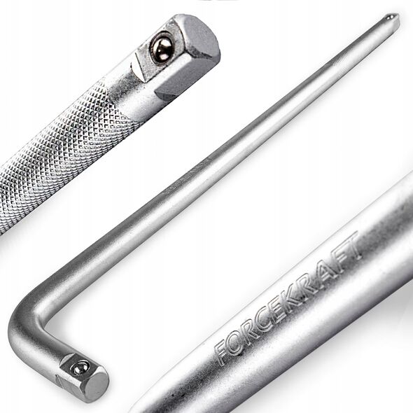 Forcekraft Pokrętło typu L Cr-V 260mm 1/2"x1/2" dwustronne