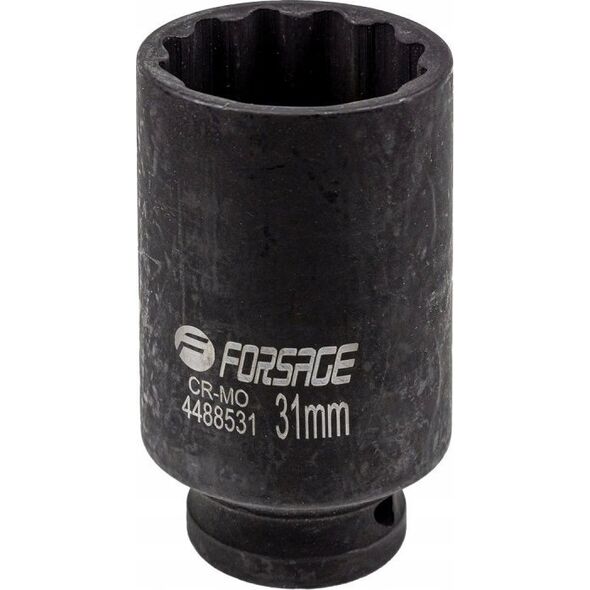 Forsage Nasadka udarowa głęboka 1/2" 31mm (12-kątna)