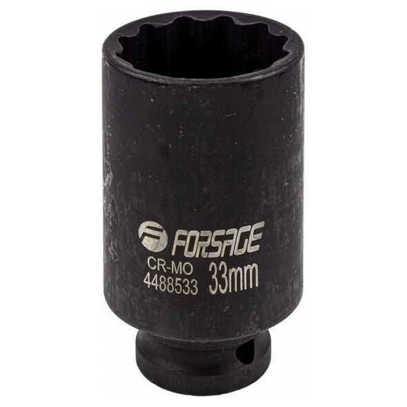 Forsage Nasadka udarowa głęboka 1/2" 33mm (12-kątna)