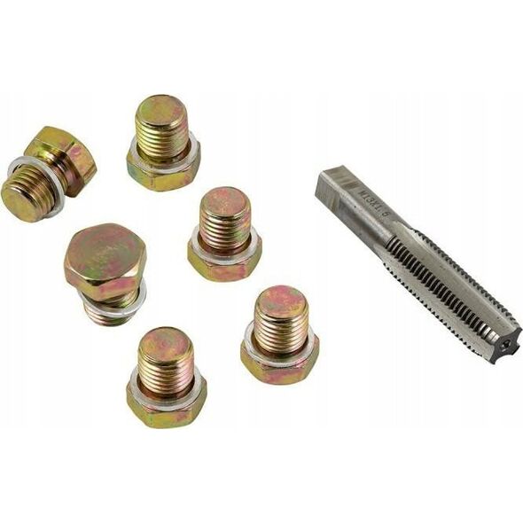 Forsage Zestaw do regeneracji gwintu otworu zlewu oleju: M13?1,5mm (7el.)