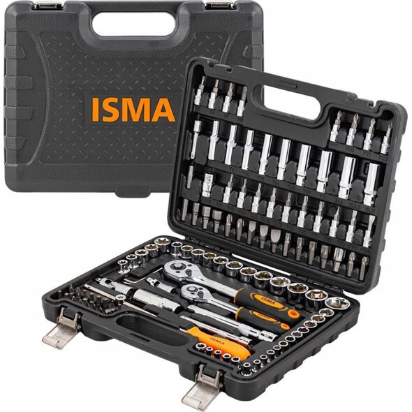 Zestaw narzędzi Isma Zestaw narzędzi 108el. 1/4" i 3/8" (6-kątnych) (4-22mm)