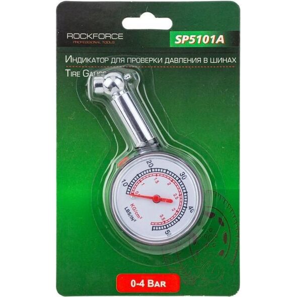 Rockforce Wskaźnik ciśnienia w oponach (0-4 Bar)