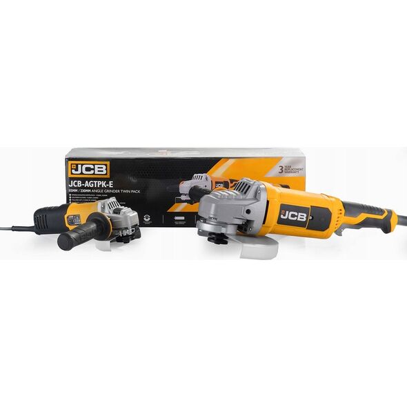 Szlifierka JCB Zestaw szlifierek kątowych 600W/2000W, 230V 115mm/230mm