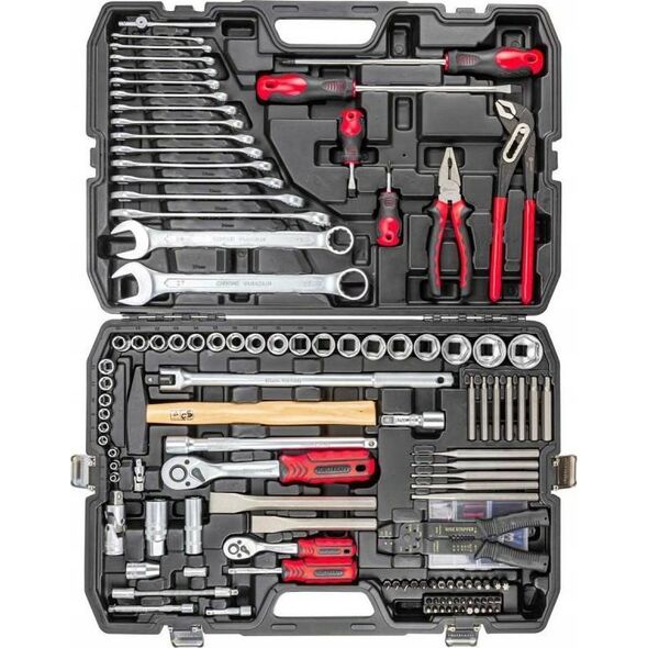 Zestaw narzędzi Forcekraft Zestaw narzędzi 1/4" i 1/2" 139el. (4-32mm) (6-kątnych)