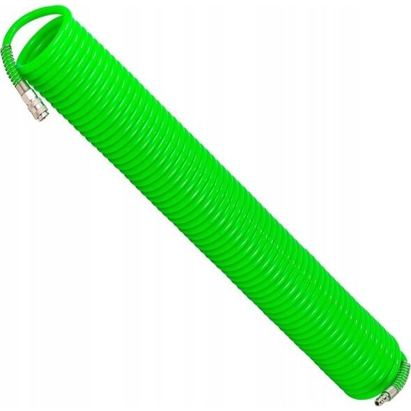 Rockforce Wąż spiralny z szybkozłączkami 10mm x 15m
