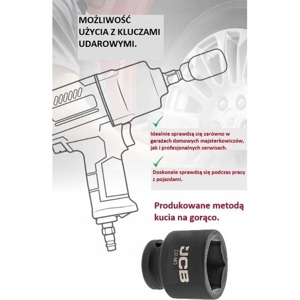 JCB Nasadka udarowa 3/4" 32mm (6-kątna)