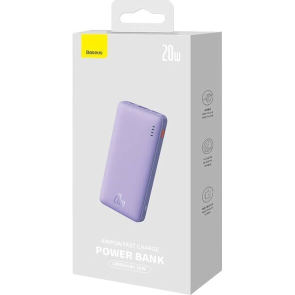 Powerbank Baseus Powerbank Baseus Airpow 10000mAh 20W (fioletowy)