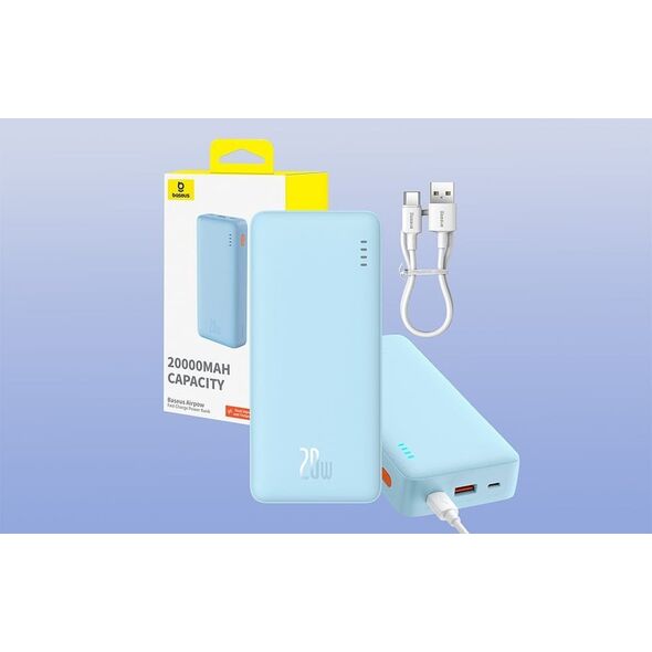 Powerbank Baseus Powerbank Baseus Airpow 20000mAh 20W (niebieski)