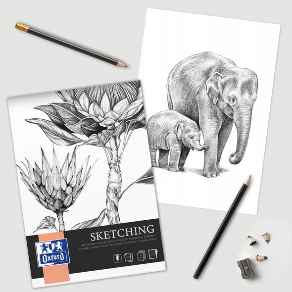 Oxford University Press SKETCHING PAD OXFART GLU A4 50S 130G