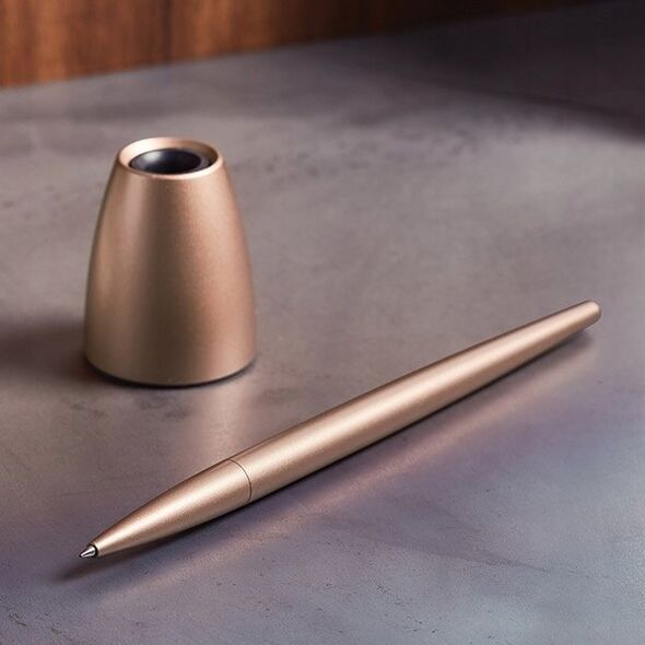 Lexon Lexon Scribalu Ballpoint pen with light gold/soft gold base LS64D7