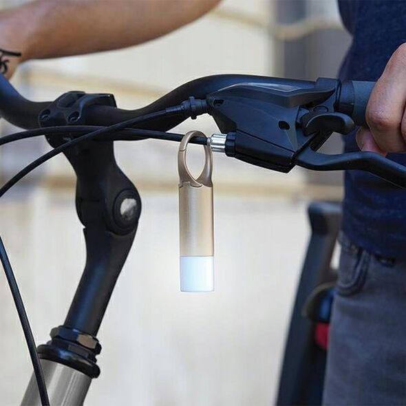 Latarka Lexon Lexon Nomaday Flash LED Keychain gold/gold LL137D