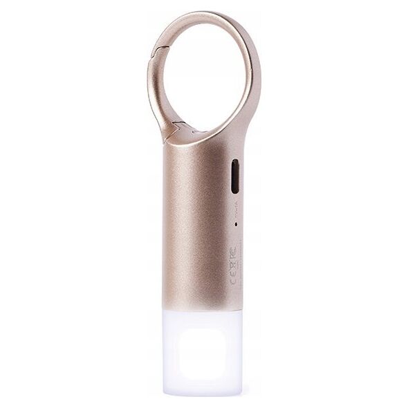 Latarka Lexon Lexon Nomaday Flash LED Keychain gold/gold LL137D