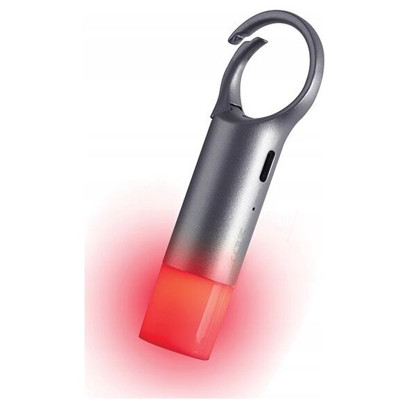 Latarka Lexon Lexon Nomaday Flash LED Keychain Gray/Gun LL137X
